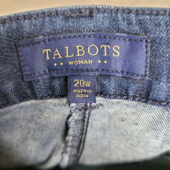 Talbots Heritage Denim Bermuda Board Shorts Plus Size 22W 22 45" Waist Dark Wash - Picture 4 of 5